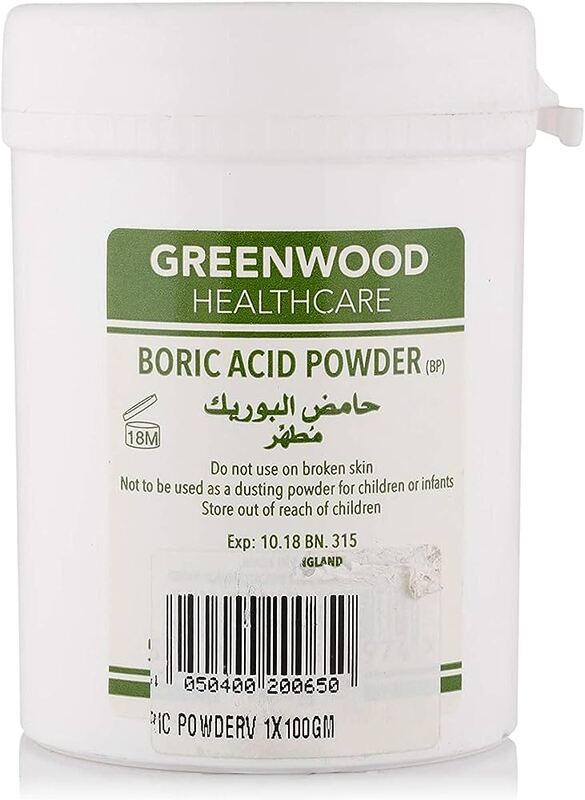 

Green Wood Boric Acid Powder 100G