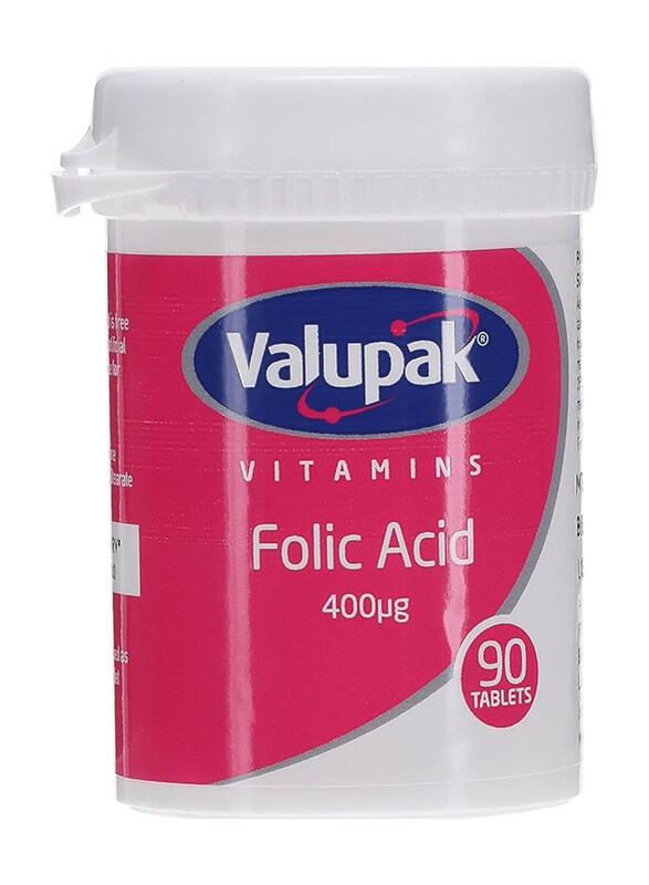 

Valupak Vitamins Supplements Folic Acid, 400mcg, 90 Tablets