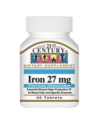 21ST CENTURY IRON 27MG TAB 30S