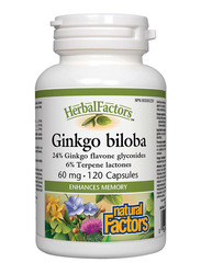 Natural Factors Ginkgo Biloba, 60mg, 120 Capsules