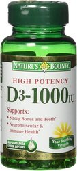 Nature's Bounty Vitamin D3 1000 Iu Immune Health (Pack of 1), 120 Softgels