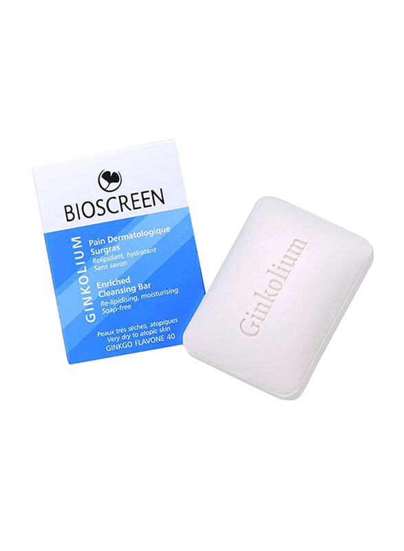 

Bioscreen Ginkolium Cleansing Bar, 100gm, White