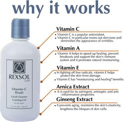 Rexsol Vitamin-C Wash Facial Cleanser, 240ml