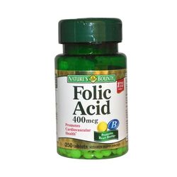 Natures Bounty Folic Acid 400Mcg Tabs 250S