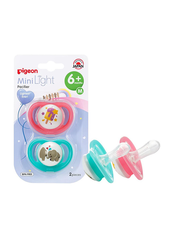 Pigeon Minilight Pacifier Twin Medium 6+ Girl ( 78263 )