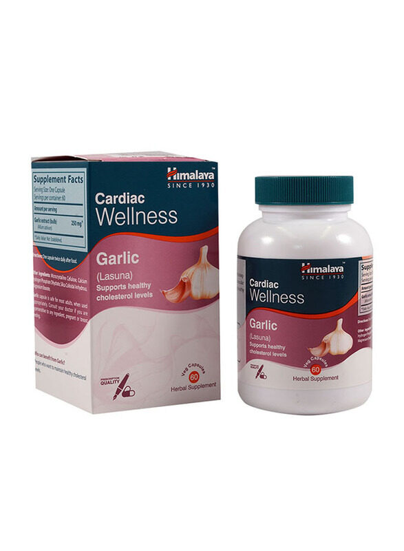 

Himalaya Garlic Lasuna Herbal Supplement, 60 Capsules