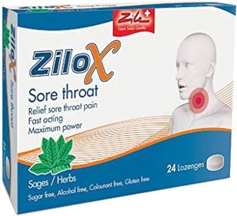 

Zilox Throat & Bronchial Irritation Medication, 24 Lozenges