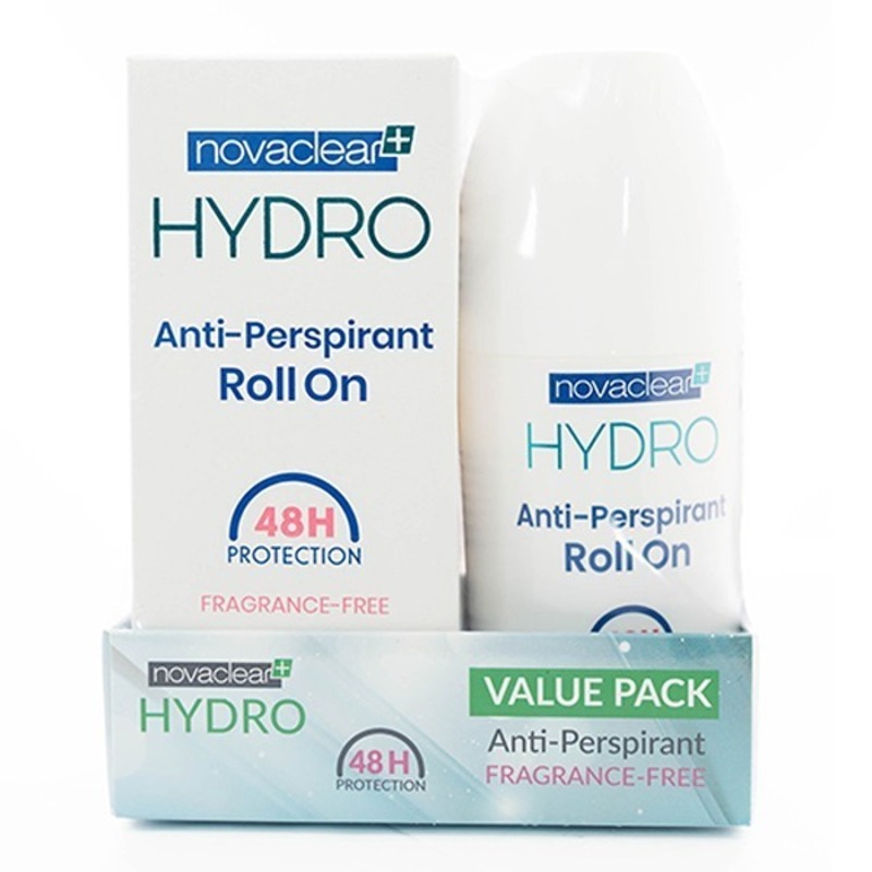 Novaclear Hydro Antiperspirant Roll On Frag Free 50 Ml ( 1+ 1 Free )