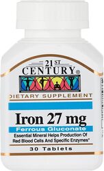 21st Century Iron Dietary Supplement, 27mg, 30 Tablets