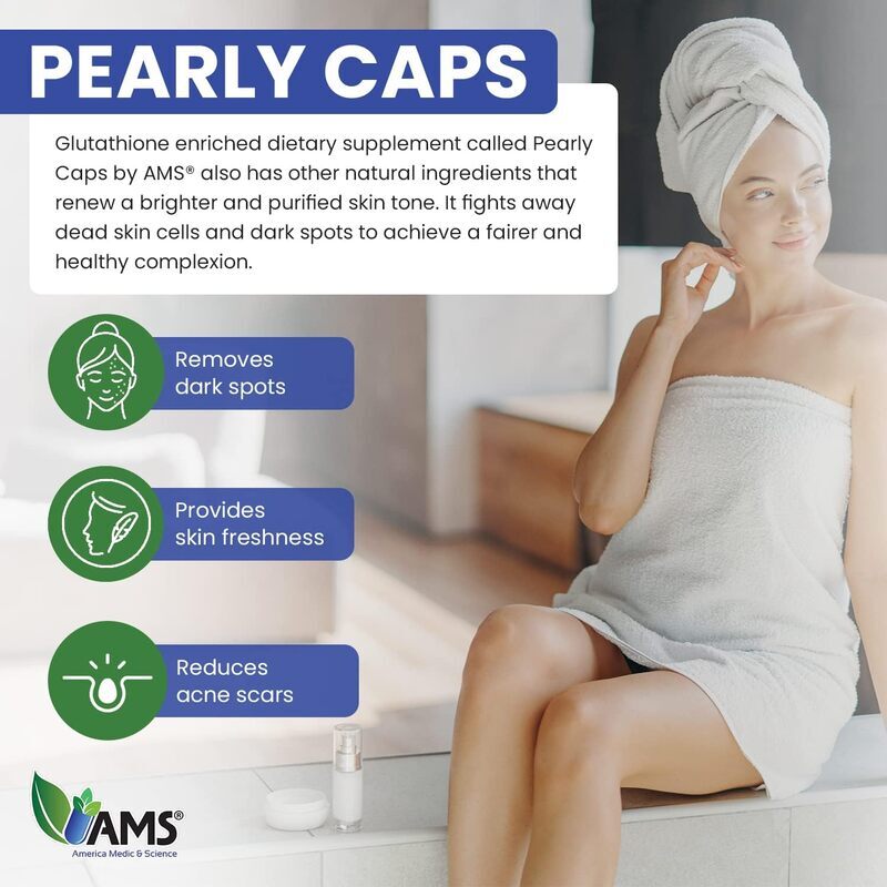 Ams Pearly Skin Whitening Capsule, 60 Capsules