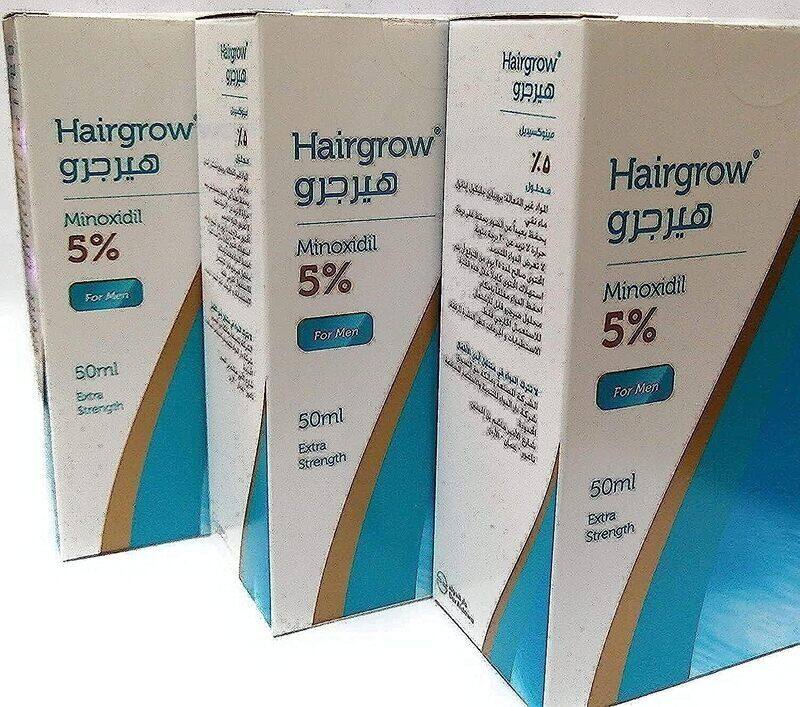 

Dar Al Dawa Hairgrow 5% Minoxidil 3 Months Supply, 3 Bottles x 50ml
