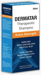 Dermatar Extra Strength Therapeutic Hair Shampoo, 200ml