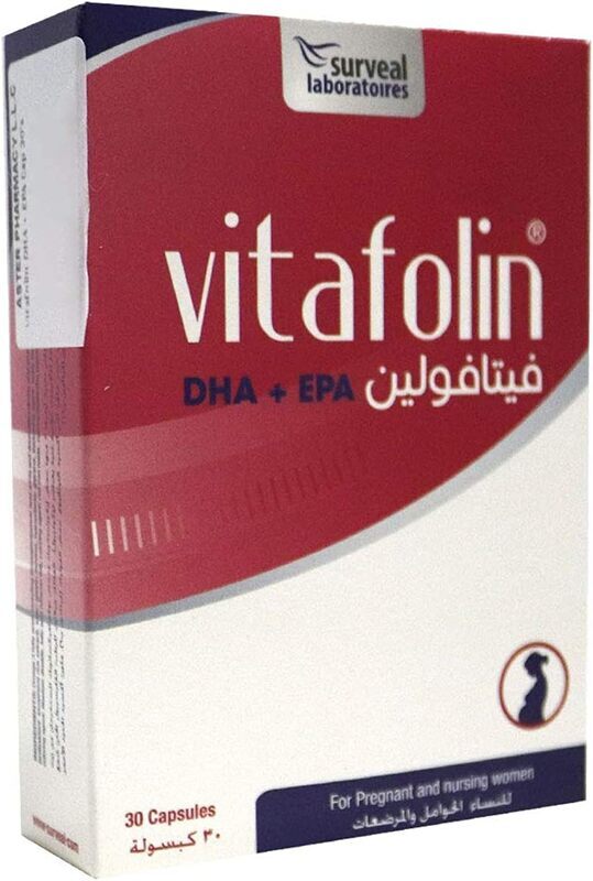 Surveal Vitafolin Dha + Epa, 30 Capsules