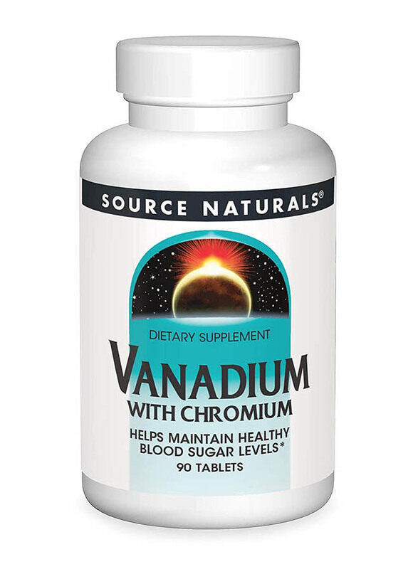 

Source Naturals VanadIUm With ChromIUm Tablets Dietary Supplement, 180 Tablets