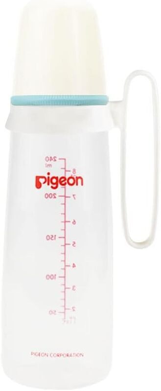 Pigeon Slim Neck Bottle With Cap, 240ml, White