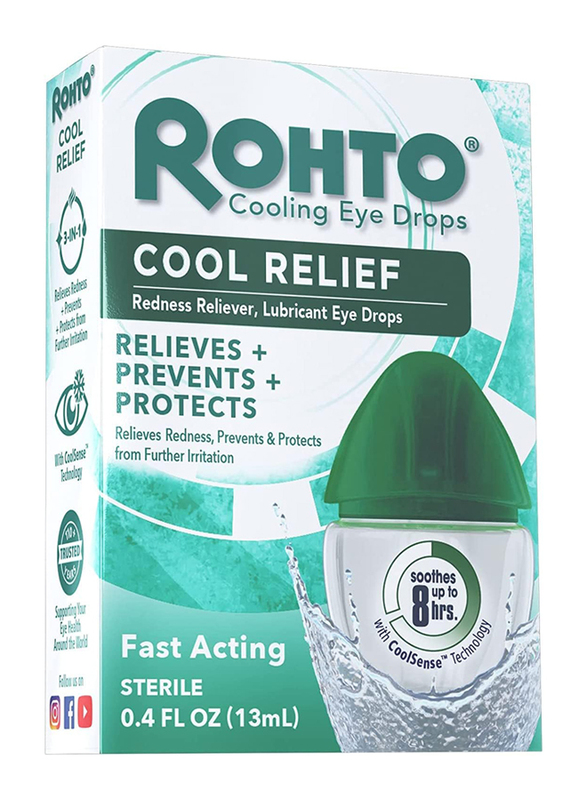 Rohto Cool Redness Relief Eye Drops, 13ml