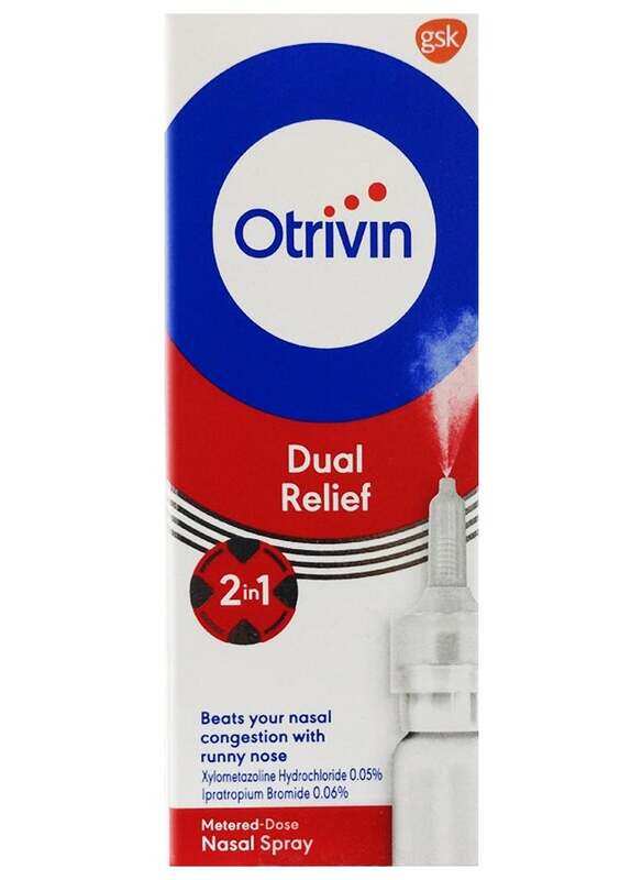

Otrivin Dual Relief 2 In 1 Nasal Spray 10 Ml