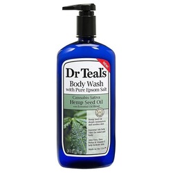 Dr Teals Epsom Salt Body Wash - Cannabis Sativa Hemp Seed Oil 710 Ml