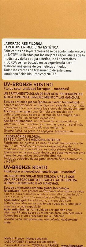 Filorga UV Bronze SPF50+ Face Cream, 40ml