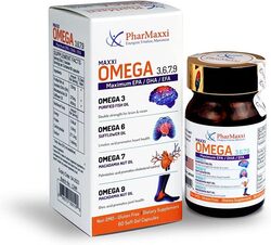 Pharmaxxi Maxxi Omega 3, 6, 7, 9 Soft Gel, 60 Capsules