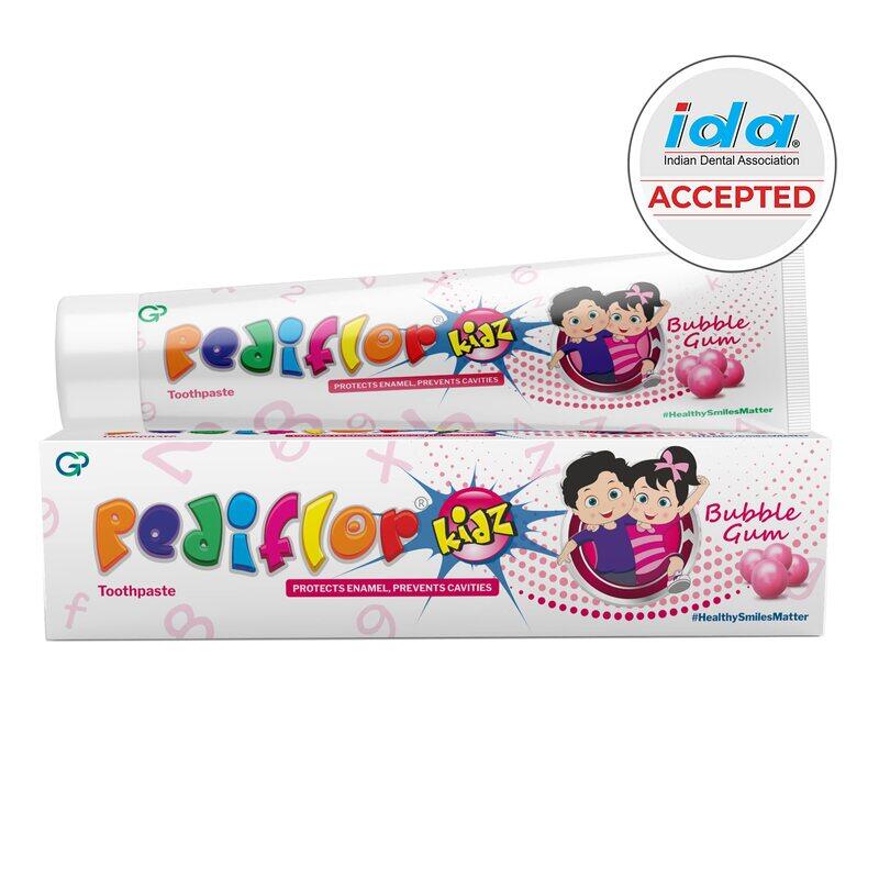 

Group Pharma India Pediflor Kidz Toothpaste Bubble Gum 70 Gm