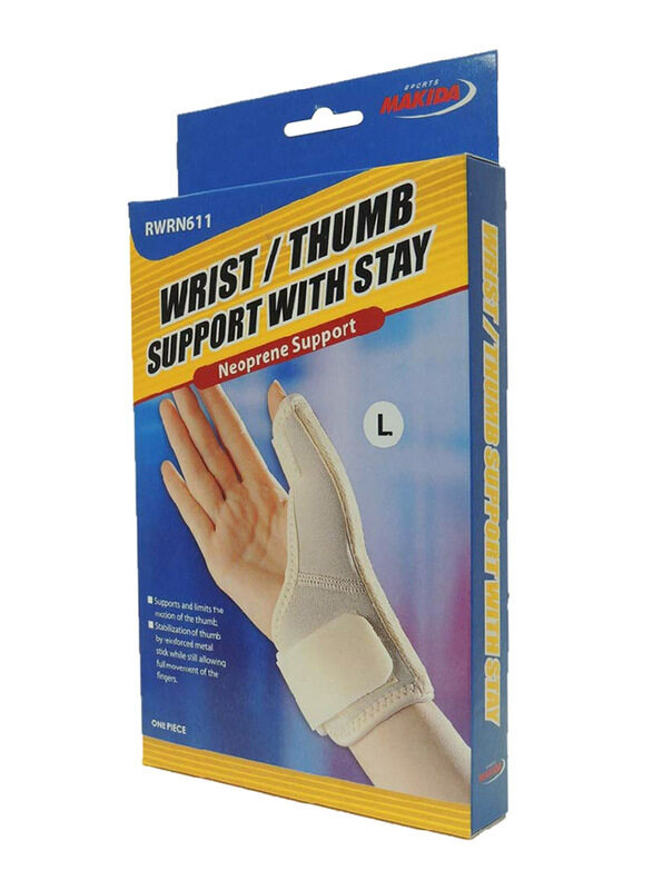 

Makida RWRF21 Wrist/Thumb Support for Unisex, Beige, Large