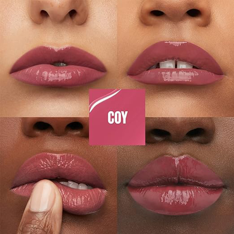 Maybelline New York Super Stay Vinyl Ink Longwear Transfer Proof Gloss Lipstick, 20 Coy, Pink