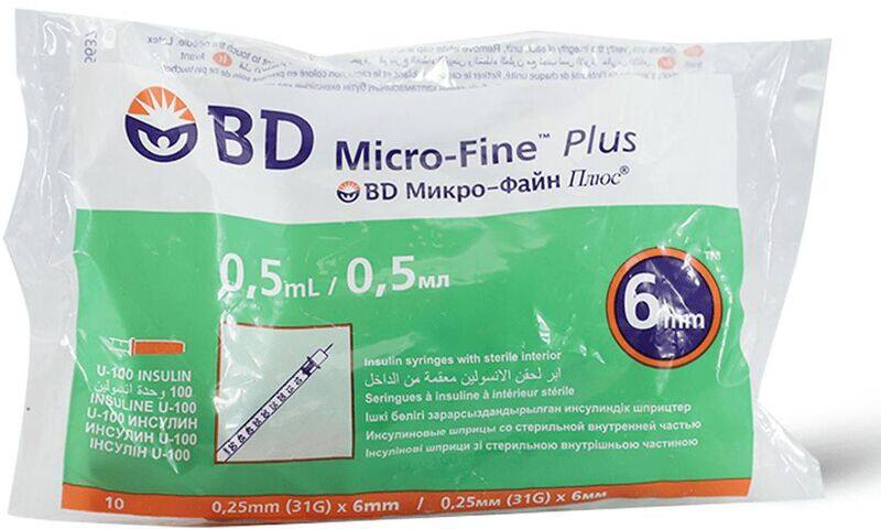 

Bd Microfine 0.5Ml 31G Insu Syring