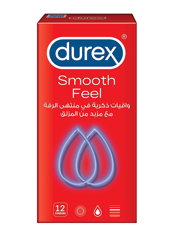 Durex Feel Smooth Condom, 12 Pieces