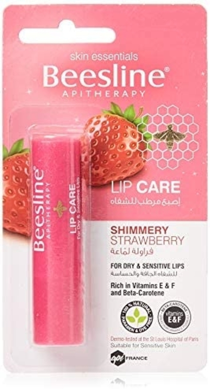 Beesline Lip Care Shimmery Strawberry 4Gm