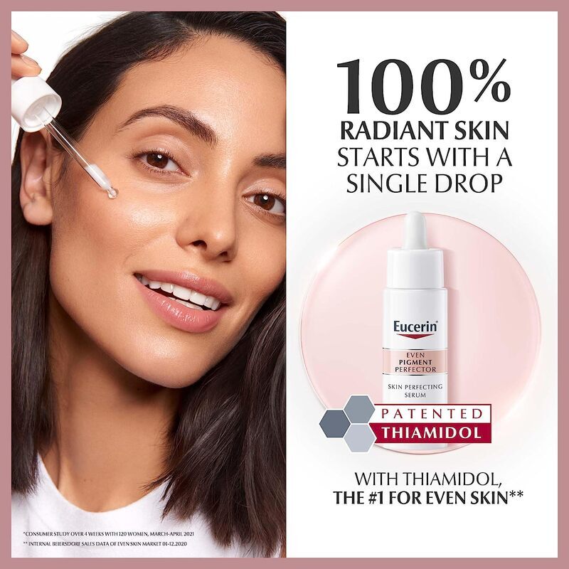 Eucerin Even Pigment Perfector Serum with Thiamidol & Hyaluronic Acid, Reduces Dark Patches and Age Spots, 30ml