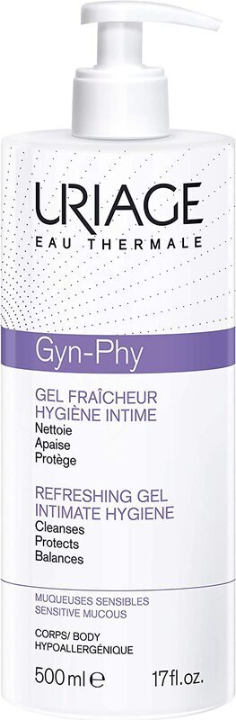 Uriage Gyn Phy Intimate Hygiene Refreshing Cleansing Gel For Women, 500ml