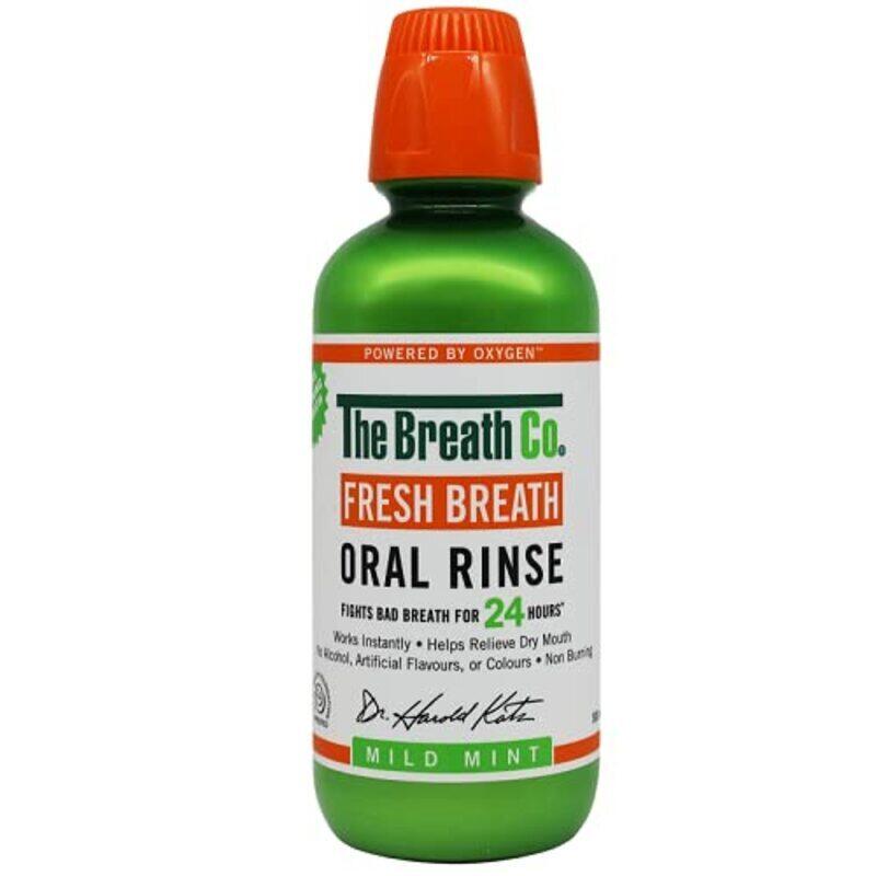 

The Breath Co Fresh Breath Oral Rinse Dentist Formulated Alcohol-Free Oral Mouthwash, 500ml
