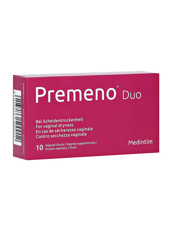 

Medintin Premeno Duo Vaginal Ovules, 5mg, 10 Tablets