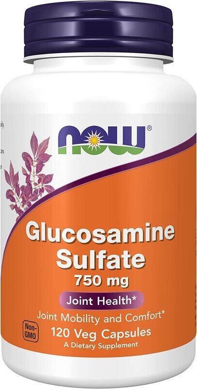 

Now Glucosamine Sulphate with UL Dietary Supplement, 750mg, 120 Vegetable Capsules