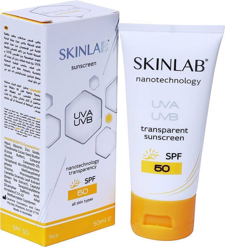 

Skinlab Sunscreen with SPF 50 UVA UVB Protection, 50ml