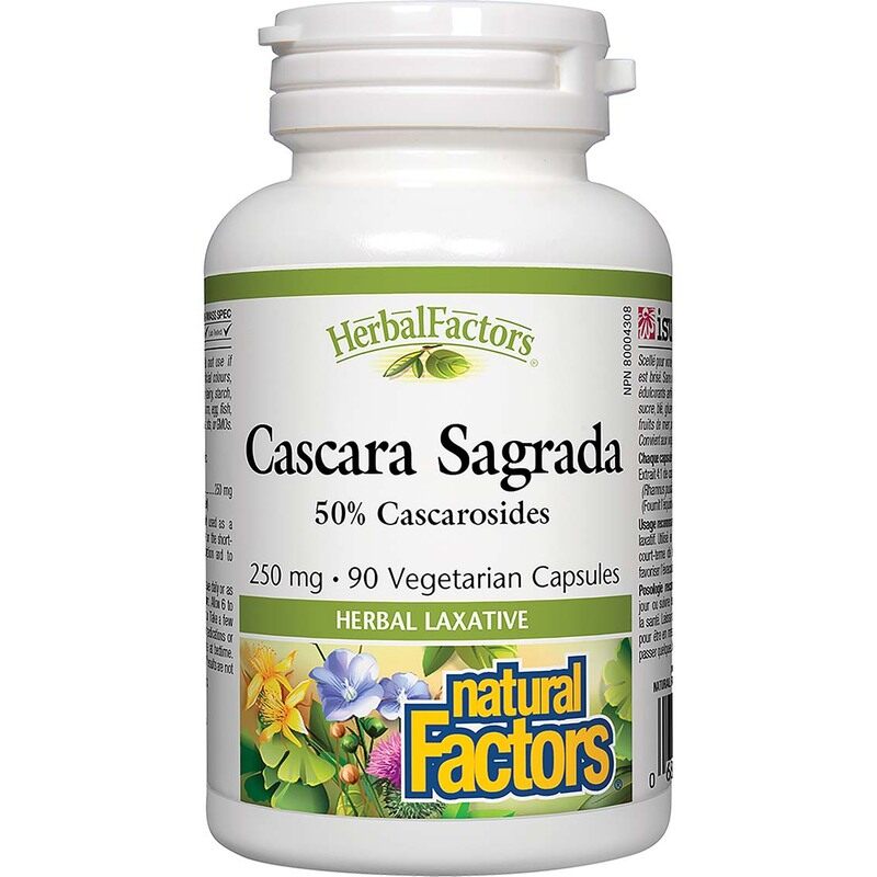 

NATURAL FACTORS Nf Cascara Sagrada 250Mg 90Veg Caps