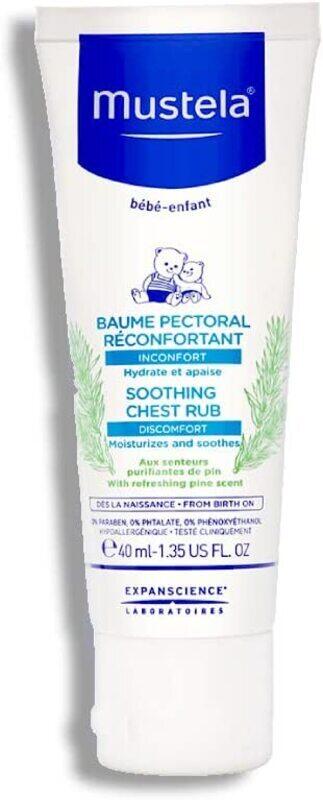 

Mustela 40ml Soothing Chest Rub Cream for Babies