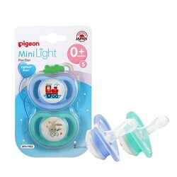 PIGEON MINILIGHT PACIFIER TWIN SMALL 0+ BOY ( 78259 )