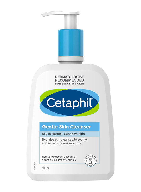 Cetaphil Gentle Skin Cleanser Face & Body Wash for Men & Women, 500ml