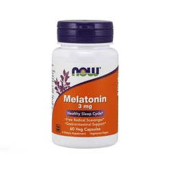 NOW MELATONIN 3 MG CAPSULES 60'S