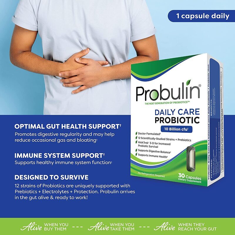 Probulin Daily Care Probiotic Capsules, 30 Capsules