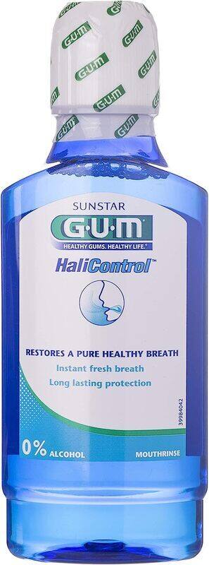 

Gum Halicontrol Alcohol Free Kills odour Protection Restores Pure Healthy Breath-Cooling Effect Mouthrinse Mouthwash, 300ml