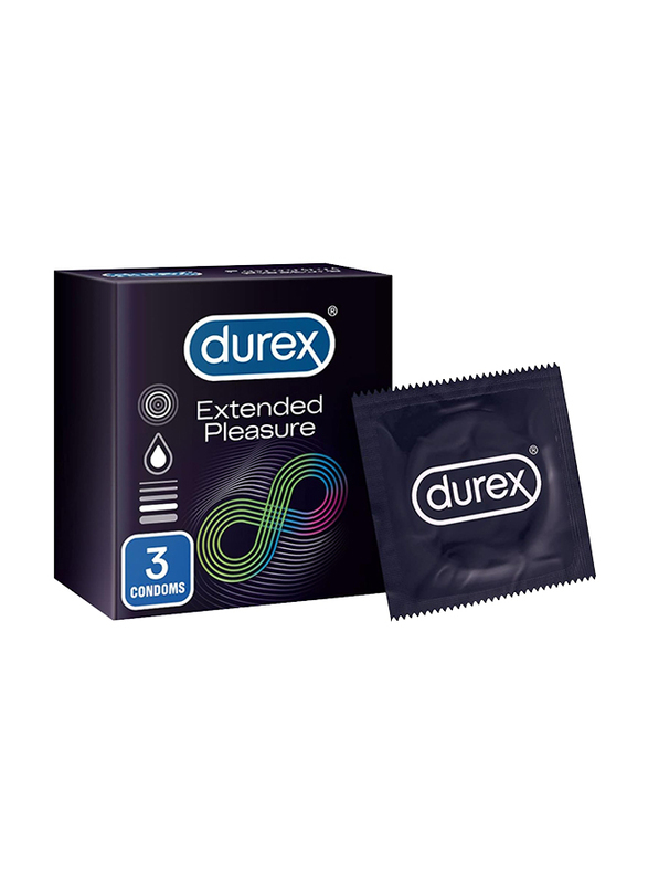 Durex Extended Pleasure Condom, 3 Pieces