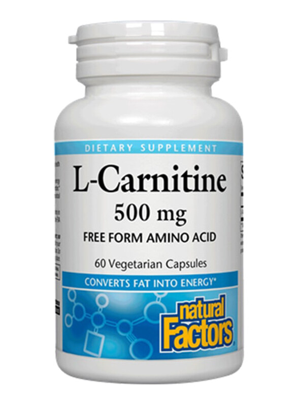 

Natural Factors L-Carnitine, 500mg, 60 Capsules