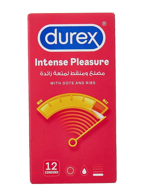 Durex Intense Pleasure Condom, 12 Pieces