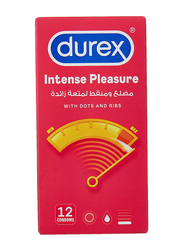 Durex Intense Pleasure Condom, 12 Pieces