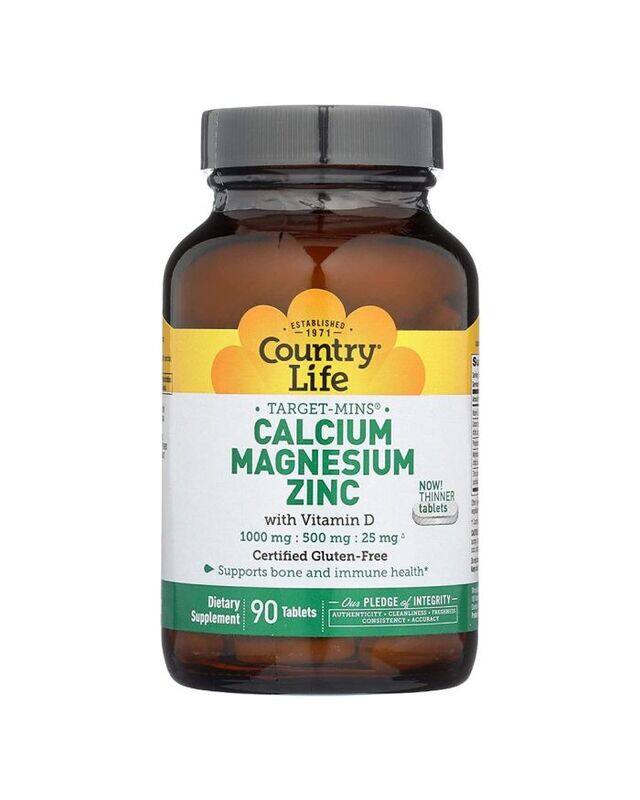 

COUNTRY LIFE CALCIUM MAGNESIUM ZINC WITH VIT D TAB 90S