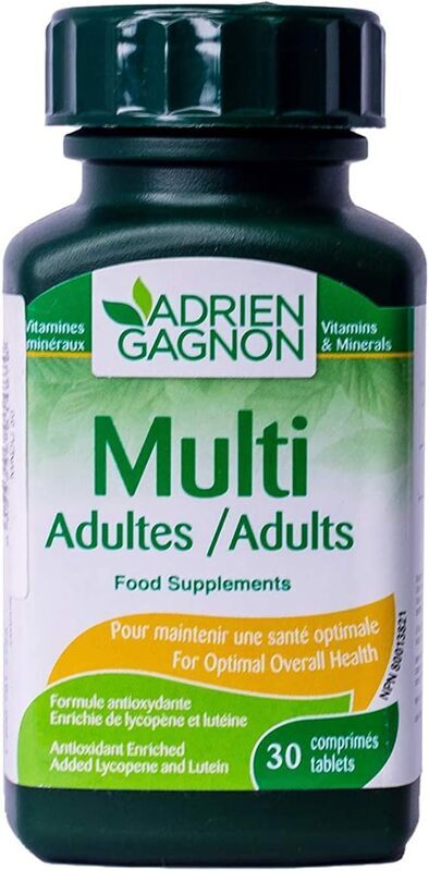 Adrien Gagnon Adult's Multi-Vitamins & Minerals, 30 Tablets