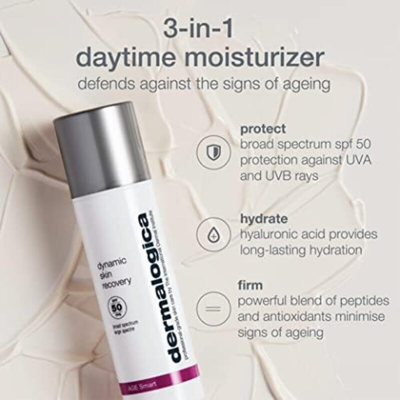 Dermalogica Age Smart SPF 50 Dynamic Skin Recovery Moisturizer Cream, 2Oz